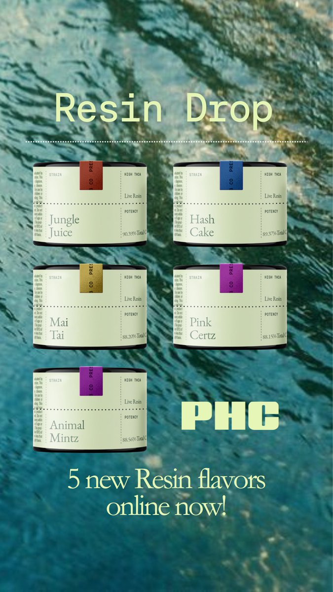 New live resin just dropped on the site 🤩 

-Jungle Juice Live Resin
-Animal Mintz Live Resin
-Hash Cake Live Resin
-Mai Tai Live Resin
-Pink Certz Live Resin

Grab some while it’s hot!