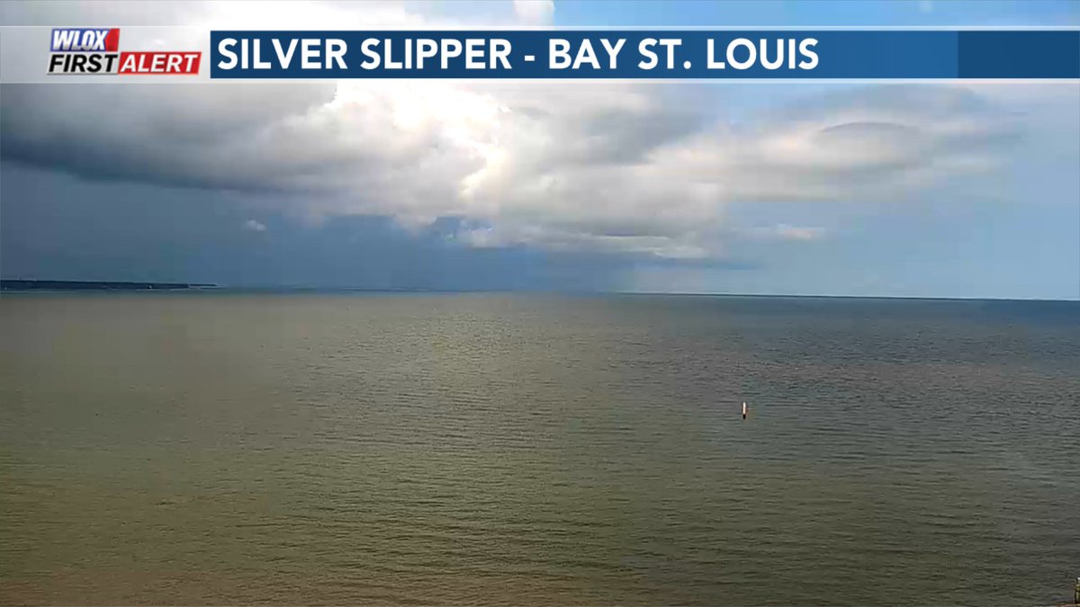 Storms and sunshine in the same view... Looks like summertime in South Mississippi! @wlox #mswx