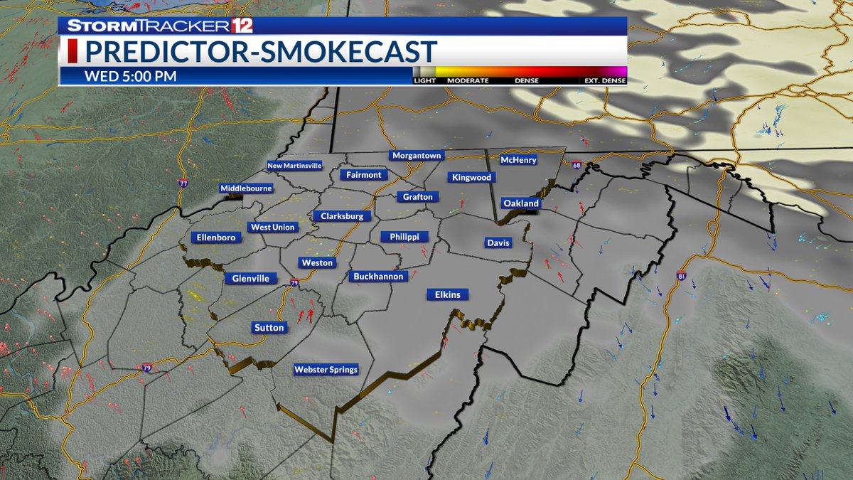 WBOY StormTracker12 (@stormtracker12) on Twitter photo SMOKECAST | Tracking wildfire smoke today and some hazy skies can be expected across North Central West Virginia this evening and again Wednesday Afternoon. Not particularly thick but will haze the skies~Justin
<a href="/justinkieferwx/">Justin Kiefer</a> wboy.com/weather #wvwx SMOKECAST | Tracking wildfire smoke today and some hazy skies can be expected across North Central West Virginia this evening and again Wednesday Afternoon. Not particularly thick but will haze the skies~Justin
<a href="/justinkieferwx/">Justin Kiefer</a> wboy.com/weather #wvwx