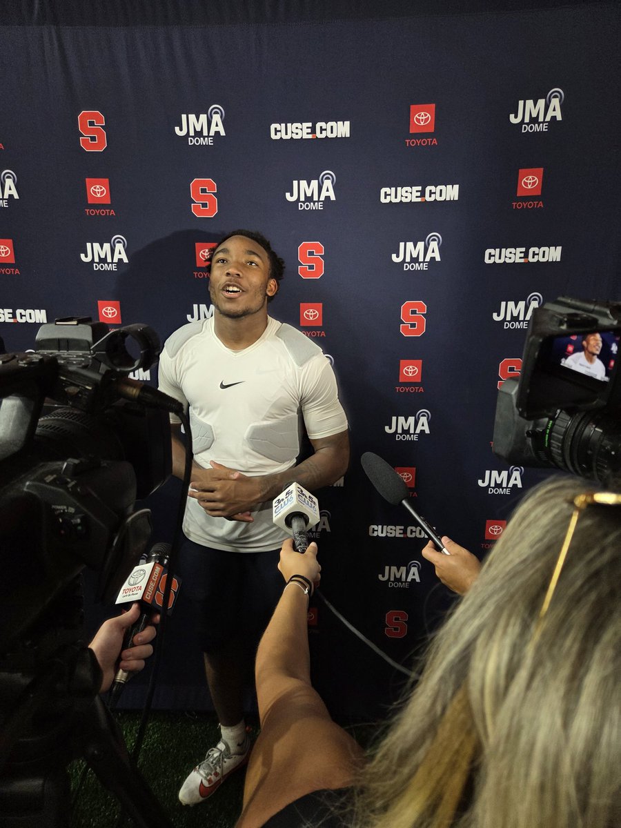 Demetres Samuel says his split between offense and defense so far has been about "50/50."

"Pretty much wherever the coaches need me."

Also mentioned that the expectation is that by the time practice is done he's all out of energy.