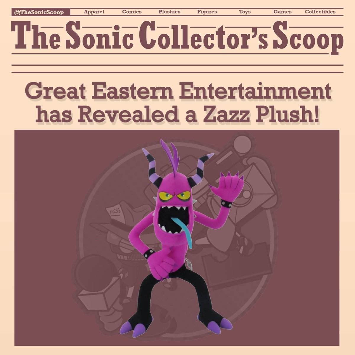 The Sonic Collector’s Scoop (@thesonicscoop) on Twitter photo 🚨MORE GE NEWS🚨
<a href="/geanimation/">Great Eastern Entertainment</a> has listed a brand new Zazz 14” Plush on their website!
Preorders are open now! Link below 🚨MORE GE NEWS🚨
<a href="/geanimation/">Great Eastern Entertainment</a> has listed a brand new Zazz 14” Plush on their website!
Preorders are open now! Link below