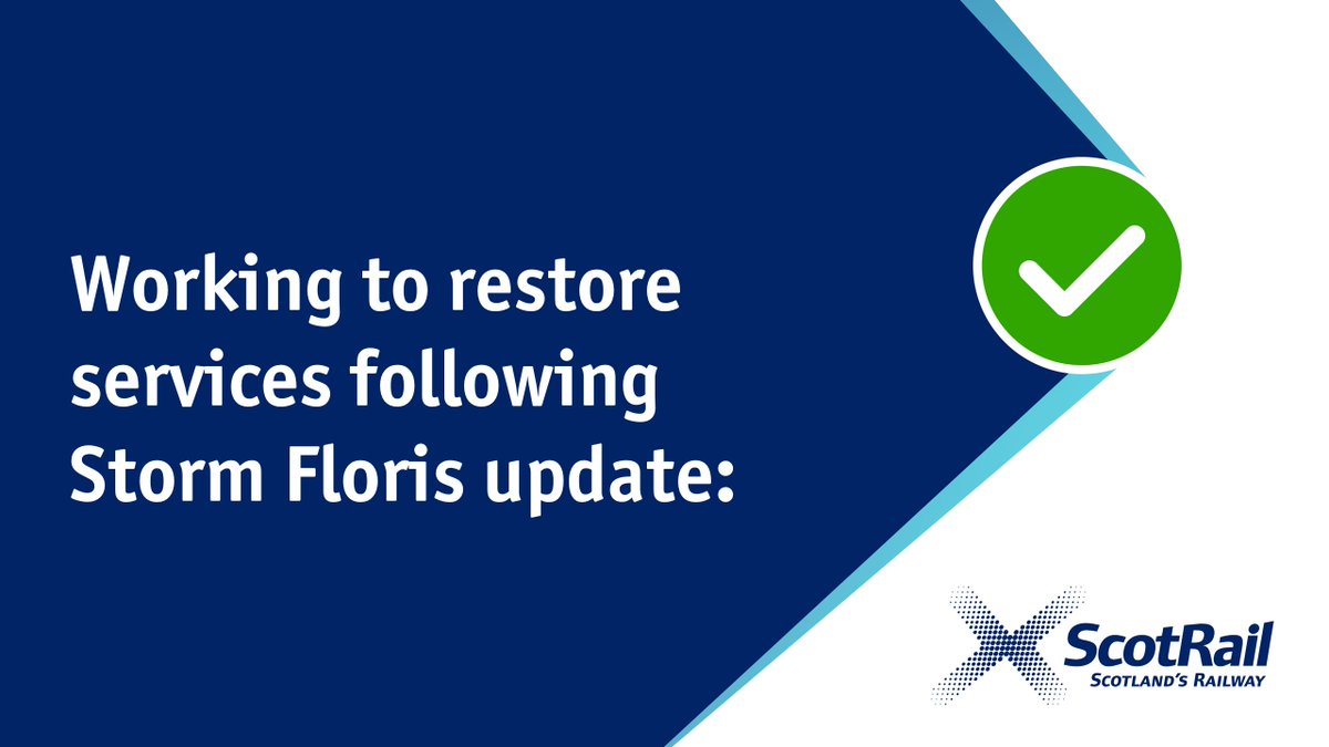 📢 If you’re planning to travel on the following routes tomorrow, please check your journey on the app for the latest service info, as there will be some amendments while we work to restore train services following Storm Floris. 

• Kyle of Lochalsh line
• Far North Line
•
