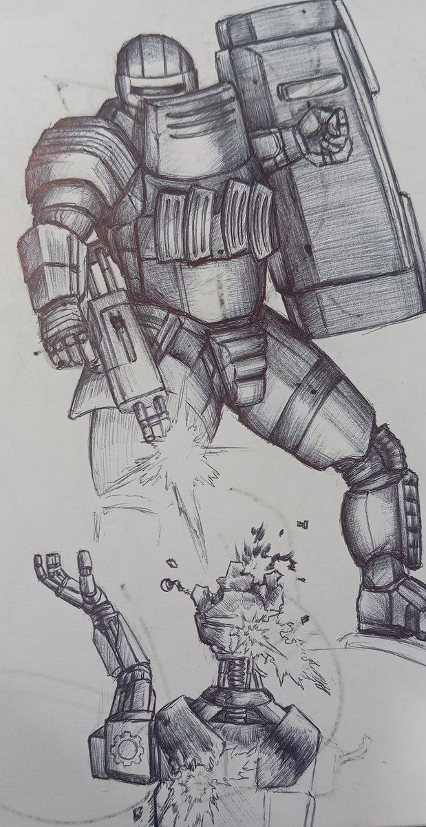 ClintMomo's tweet photo. W.I.P
Minha armadura favorita arrebentando as torradeiras assassinas.
#Helldivers2Art #spiloil https://t.co/45BNSNuifU