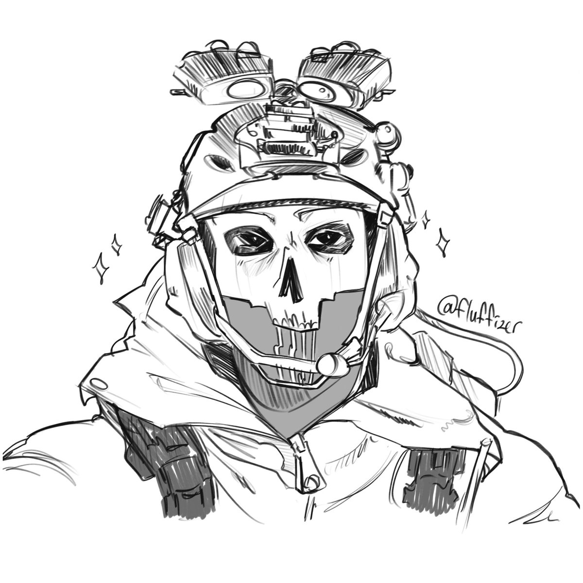 fluffizer's tweet image. Comfort Character :3 #Ghost #Cod