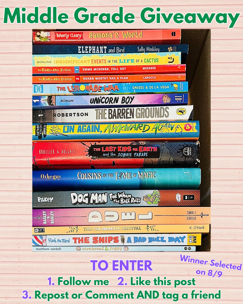 Josh Funk (@joshfunkbooks) on Twitter photo My bookshelf's overflowing and I gotta clear some space, so it's time for a #Giveaway. Want to win these 16 fantastic middle-grade books (some of which are signed)? All you gotta do is follow, like, and repost or comment and tag a friend. Winner announced on Saturday!
#kidlit My bookshelf's overflowing and I gotta clear some space, so it's time for a #Giveaway. Want to win these 16 fantastic middle-grade books (some of which are signed)? All you gotta do is follow, like, and repost or comment and tag a friend. Winner announced on Saturday!
#kidlit
