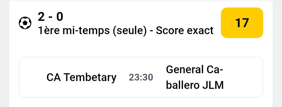 BET 23H30 ☘️ 
❤️ si tu suis 
Le score mt j'ai un feeling 😅🤷‍♂️
#TeamParieur #Pronos