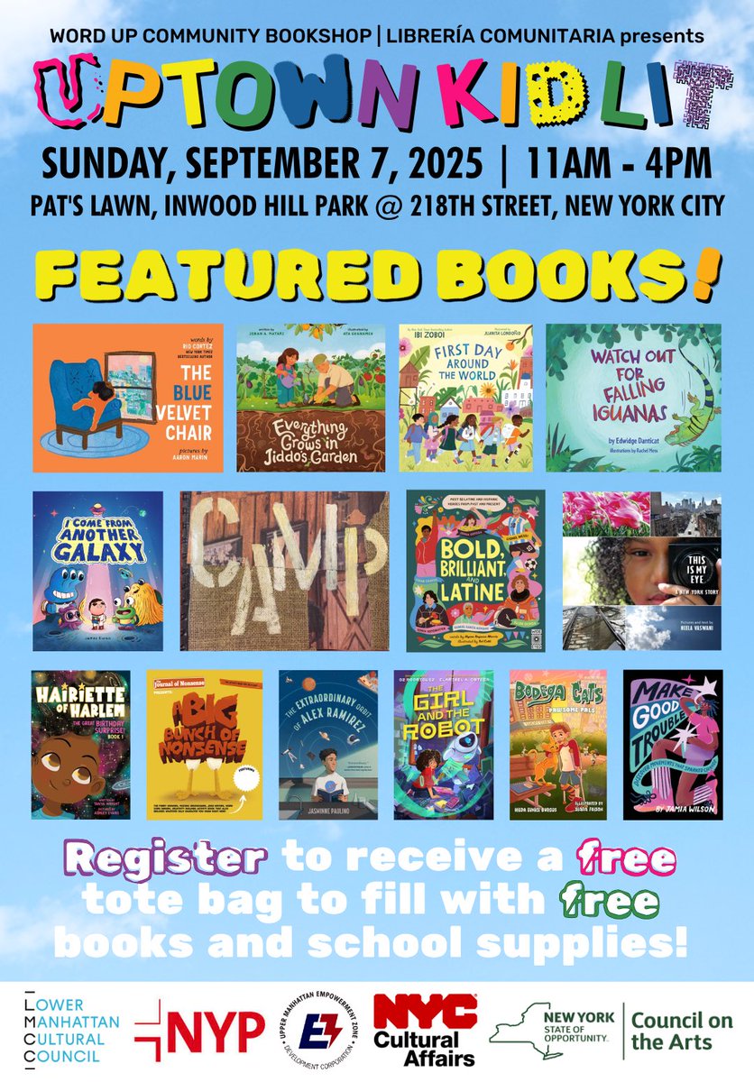 #UptownKidLit line-up is here!