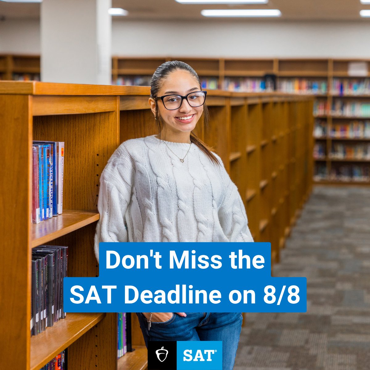The August #SAT is just weeks away — and the registration deadline is even closer. 

⏰ Don’t miss your shot. Register by Friday, August 8. 

🔗 spr.ly/6012fg8ir