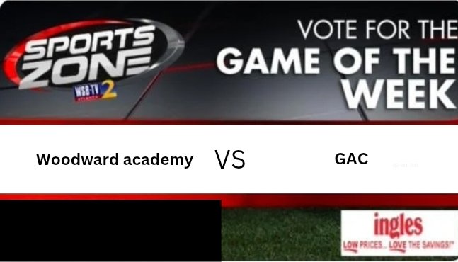 WSB-TV sports (@wsbtv_) on Twitter photo GAME of the week
SCRIMMAGE
<a href="/GACFBRecruits/">GAC Football Recruits</a> ๐ <a href="/WAAcademyFB/">Woodward Academy Football_Georgia</a>
Thursday, August 07 @ 7pm.
Come support your favorite team.
Watch Here: s.id/wsb-tv
<a href="/CJOhuab/">CJ ohuabunwa</a> <a href="/Ulice_Sauls_IV/">Ulice Sauls IV</a> <a href="/CoachM_Allen/">โMARIO ALLENโญ๏ธ</a> <a href="/Josh1Battle/">Josh โBig Joshโ Battle โ</a> <a href="/AP_Dominant/">Allan Pickens</a> <a href="/Ryan_harrigan4/">Ryan Harrigan</a> GAME of the week
SCRIMMAGE
<a href="/GACFBRecruits/">GAC Football Recruits</a> ๐ <a href="/WAAcademyFB/">Woodward Academy Football_Georgia</a>
Thursday, August 07 @ 7pm.
Come support your favorite team.
Watch Here: s.id/wsb-tv
<a href="/CJOhuab/">CJ ohuabunwa</a> <a href="/Ulice_Sauls_IV/">Ulice Sauls IV</a> <a href="/CoachM_Allen/">โMARIO ALLENโญ๏ธ</a> <a href="/Josh1Battle/">Josh โBig Joshโ Battle โ</a> <a href="/AP_Dominant/">Allan Pickens</a> <a href="/Ryan_harrigan4/">Ryan Harrigan</a>