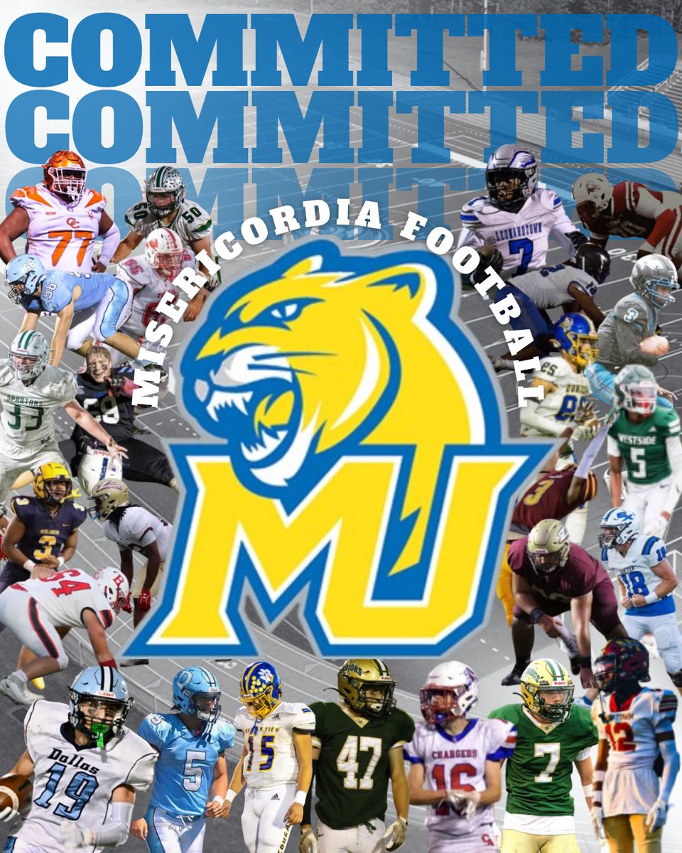 🔵 Introducing the Misericordia Football Class Of 2029! 🟡

#RollCougs #SWARM
