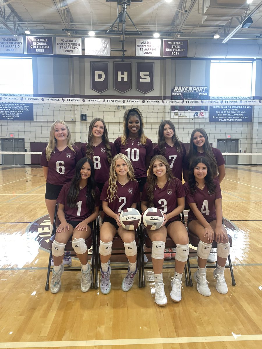 Your 2025 freshman volleyball wolves