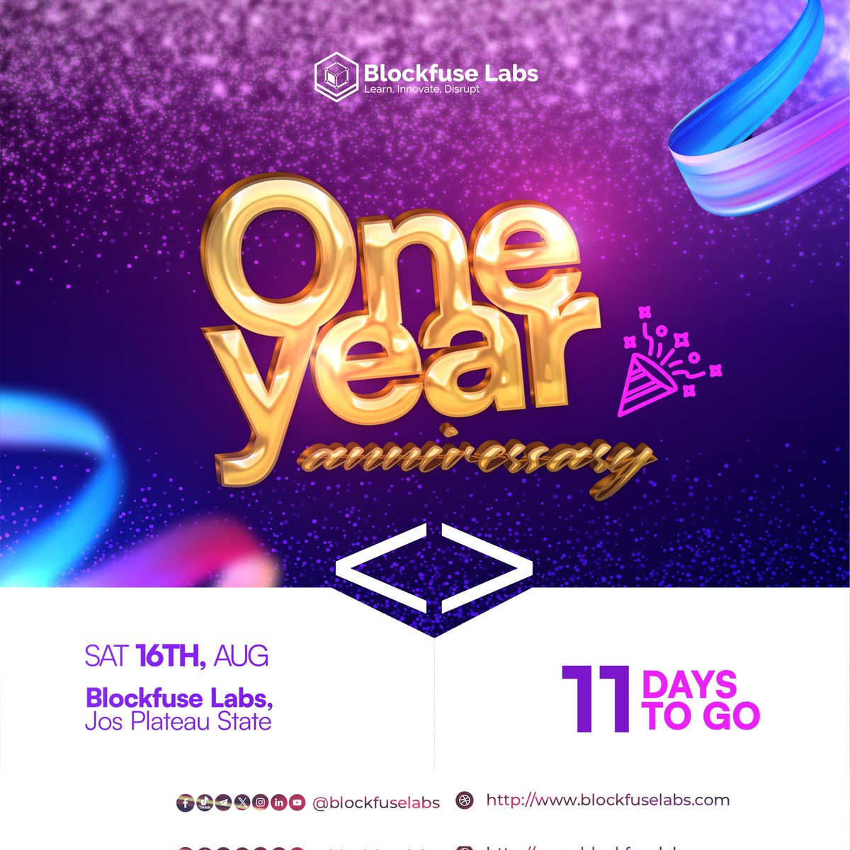 11 Days to Go guys!

We have seen what happens when African devs are given space.
They don’t just learn...
They lead.
They build.

This is more than progress.
It’s proof of what’s possible.

#BlockfuseTurns1 #Web3Africa #FromZeroToBuilder