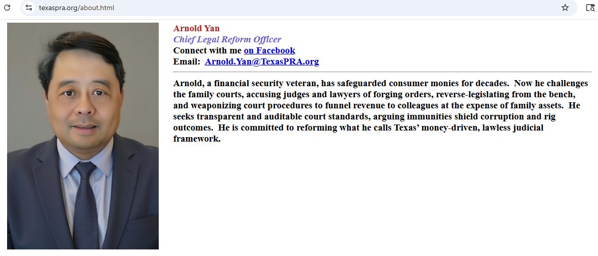 DharmaForSale's tweet image. There is a limit one victim of judicial/official abuse can take. Enough is enough. Kudos to Arnold Yan for taking it up a notch with his criminal complaints/lawsuits. @TarrantCountyTX @tarrantcountyso @TarrantCountyDA @TomWilder1995 ?? So why some of you do not respond to emails?
