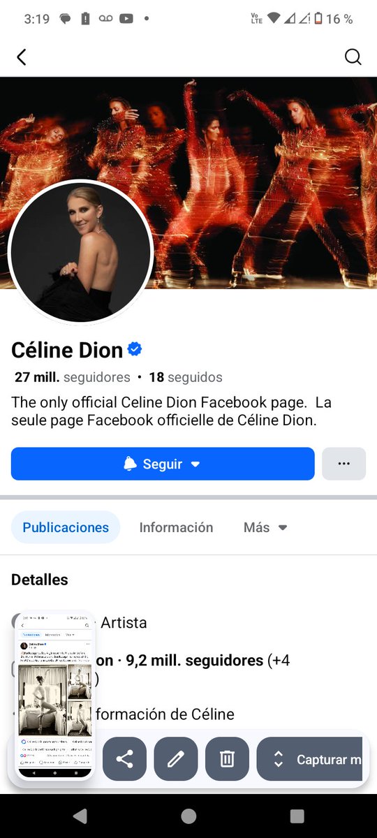 Victor_silver_b's tweet image. La página oficial de @celinedion  no ha publicado nada sobre su supuesta muerte
#CelinDion 
#Viral #Noticias