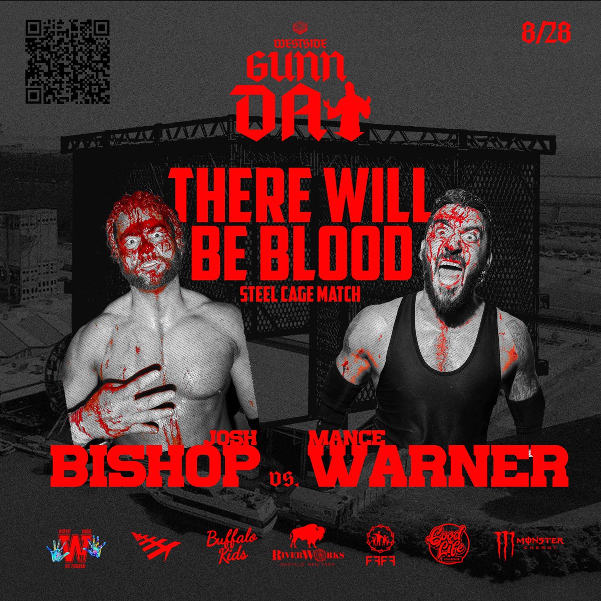 WESTSIDEGUNN (@westsidegunn) on Twitter photo ticketpeak.co/psf/events/107…
On WESTSIDE GUNN DAY ….
“THERE WILL BE BLOOD”
8/28 BUFFALO NY <a href="/RiverWorksBFLO/">Buffalo RiverWorks</a> IM PUTTING THE 2 KRAZIEST MFS I KNOW IN A STEEL CAGE 🔥🔥🔥🔥🔥🔥🔥🔥🔥🔥
<a href="/JoshuaBishop_/">Joshua Bishop</a> VS @mance_warner 🦂🤘🏽
COME ENJOY A DAY OF FUN AS THE HOTTEST NEW WRESTLING IN ticketpeak.co/psf/events/107…
On WESTSIDE GUNN DAY ….
“THERE WILL BE BLOOD”
8/28 BUFFALO NY <a href="/RiverWorksBFLO/">Buffalo RiverWorks</a> IM PUTTING THE 2 KRAZIEST MFS I KNOW IN A STEEL CAGE 🔥🔥🔥🔥🔥🔥🔥🔥🔥🔥
<a href="/JoshuaBishop_/">Joshua Bishop</a> VS @mance_warner 🦂🤘🏽
COME ENJOY A DAY OF FUN AS THE HOTTEST NEW WRESTLING IN