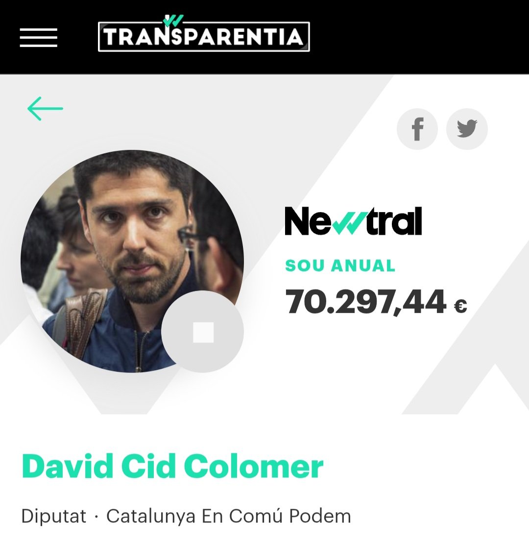 Currículum David Cid:
-Coordinador Joves ICV (2004-2008)
-Responsable Acció Política i Moviments Socials ICV (2004-2019)
-Diputat Parlament des del 2017
-Era el co-coordinador d'ICV quan ICV ens vam dissoldre pels deutes
Fa 21 anys que xucla de la politica. És un vividor!#NOESPOT