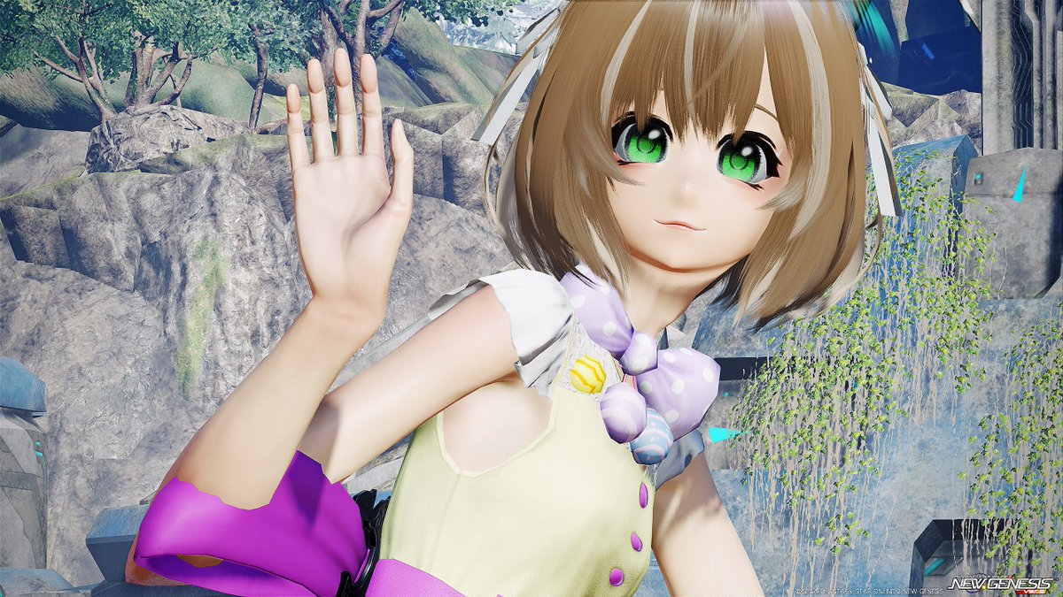 「ふぁぁ、おはよぉ～♪」
#フォロワーのアークスがrtしてくれてまだ見ぬアークスと繋がりたい 
#メンテの日なのでSSを張る 
#PSO2NGS__SS