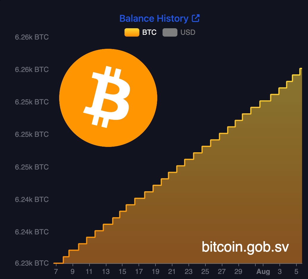 NET BINNEN: 🇸🇻 El Salvador vergroot vandaag zijn strategische reserve met  een nieuwe Bitcoin-aankoop. 🚀