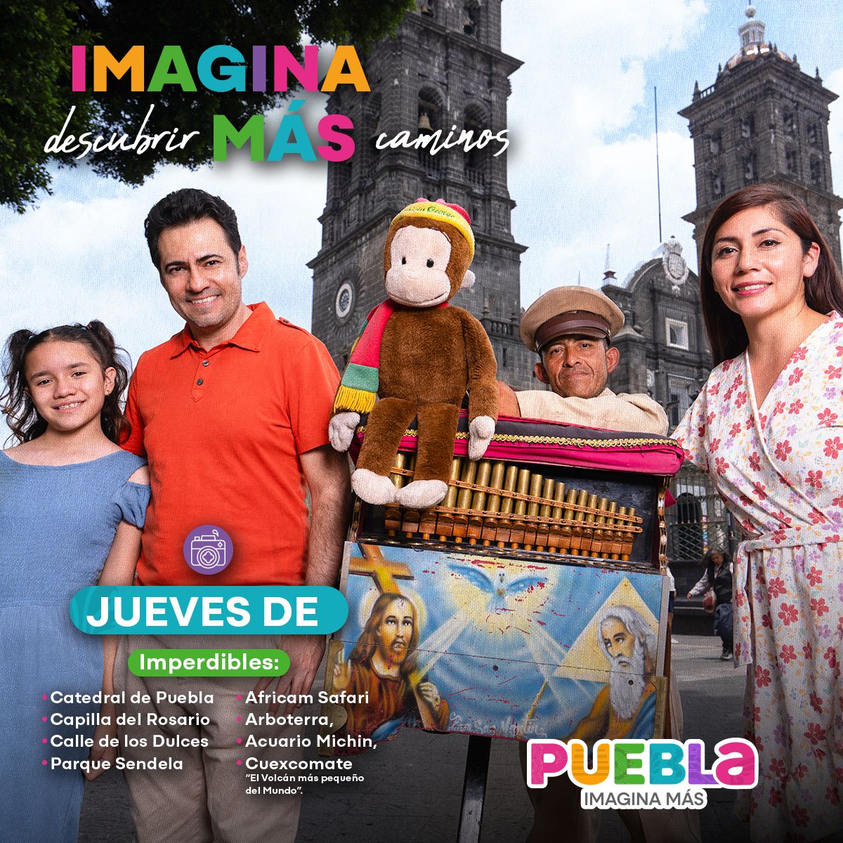 ¡📅Este jueves hay mucho por hacer!

✅Prepárate para ser turista y admirar los grandes atractivos que guarda la ciudad de Puebla, ven a caminar, experimentar y saborear todo lo que tenemos disponible😎📸.

¡Vive la ciudad de Puebla🚶‍♀️🚶!

#Puebla #ImaginaMas
#VisitaPuebla