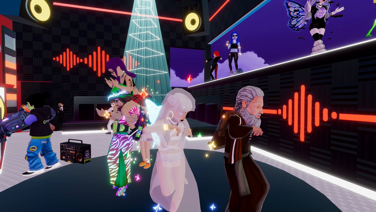 god the father, jesus, and the holy spear it all together in Decentraland