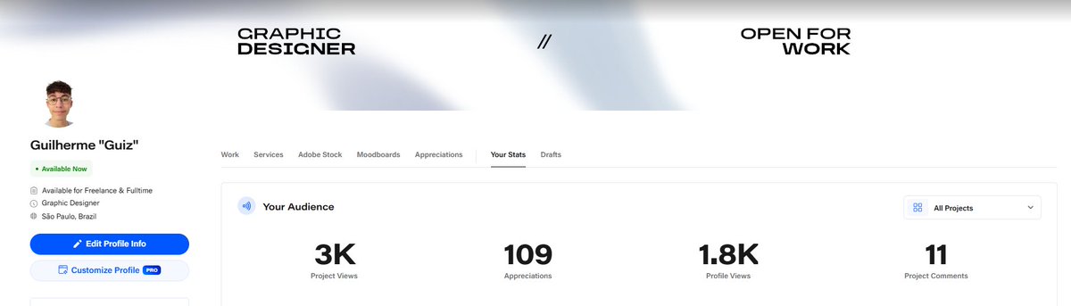 passei aqui pra agradecer as 3,000 views no behance, é só o começo e espero cada vez mais atualizar o portifa e lançar uns projetos legais

muito obrigado pessoal 🫶
