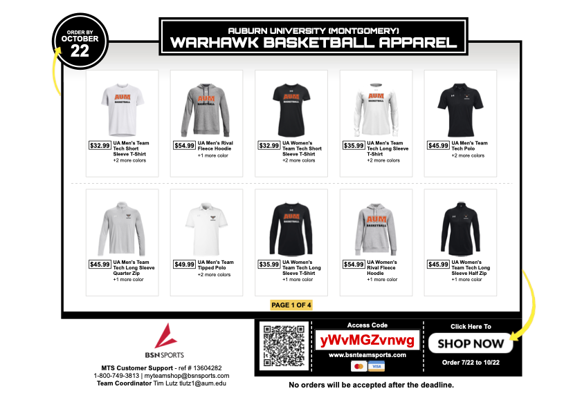 Team gear is LIVE ‼️

Visit the link below to get your gear today ⬇️

📎 bit.ly/4ljP8tB

#WeAreAUM