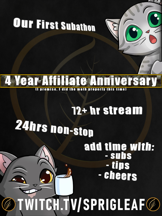 TOMORROW

IT BEGINS

The first streaming marathon AND subathon for the channel!
