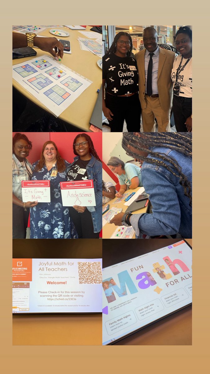 Year 4 of the #NCStateMathSummit I’m so thankful so for all the key takeaways and collaborating with some of our favorite people <a href="/Ta_Herring3/">Ta'Mara Herring</a> <a href="/WilburnElem/">Wilburn Elementary</a>