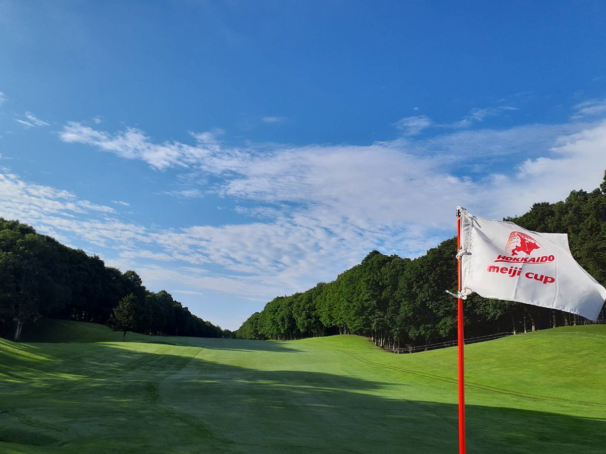 #北海道meijiカップ  
開催まであと２日！
気持ちのいい青空です！