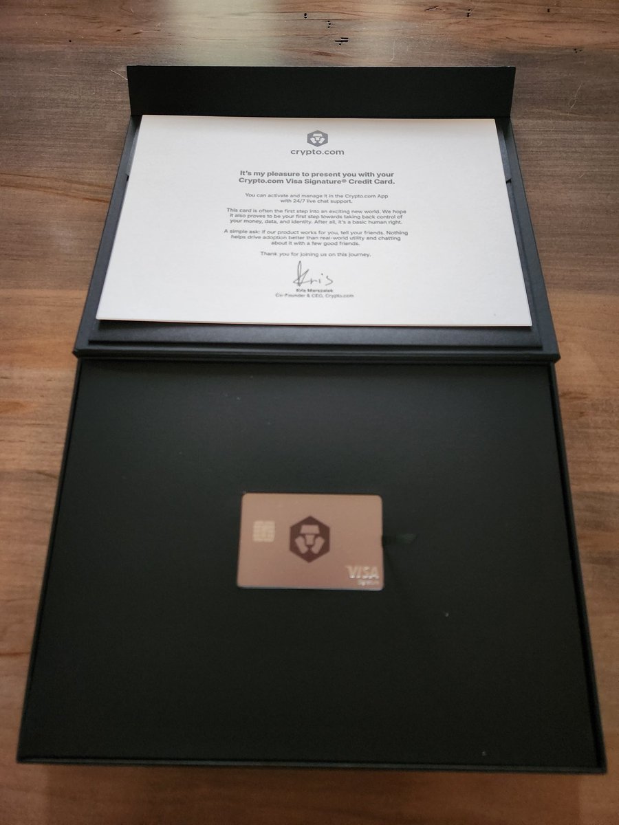 CryptoJoe (@cryptojoe80) on Twitter photo OK so I must say that <a href="/cryptocom/">Crypto.com</a> went all out on the packaging and presentation of the credit card. It just arrived today, and this is amazing. <a href="/kris/">Kris | Crypto.com</a>, this is first class all the way. Proud to be a #crofam OK so I must say that <a href="/cryptocom/">Crypto.com</a> went all out on the packaging and presentation of the credit card. It just arrived today, and this is amazing. <a href="/kris/">Kris | Crypto.com</a>, this is first class all the way. Proud to be a #crofam