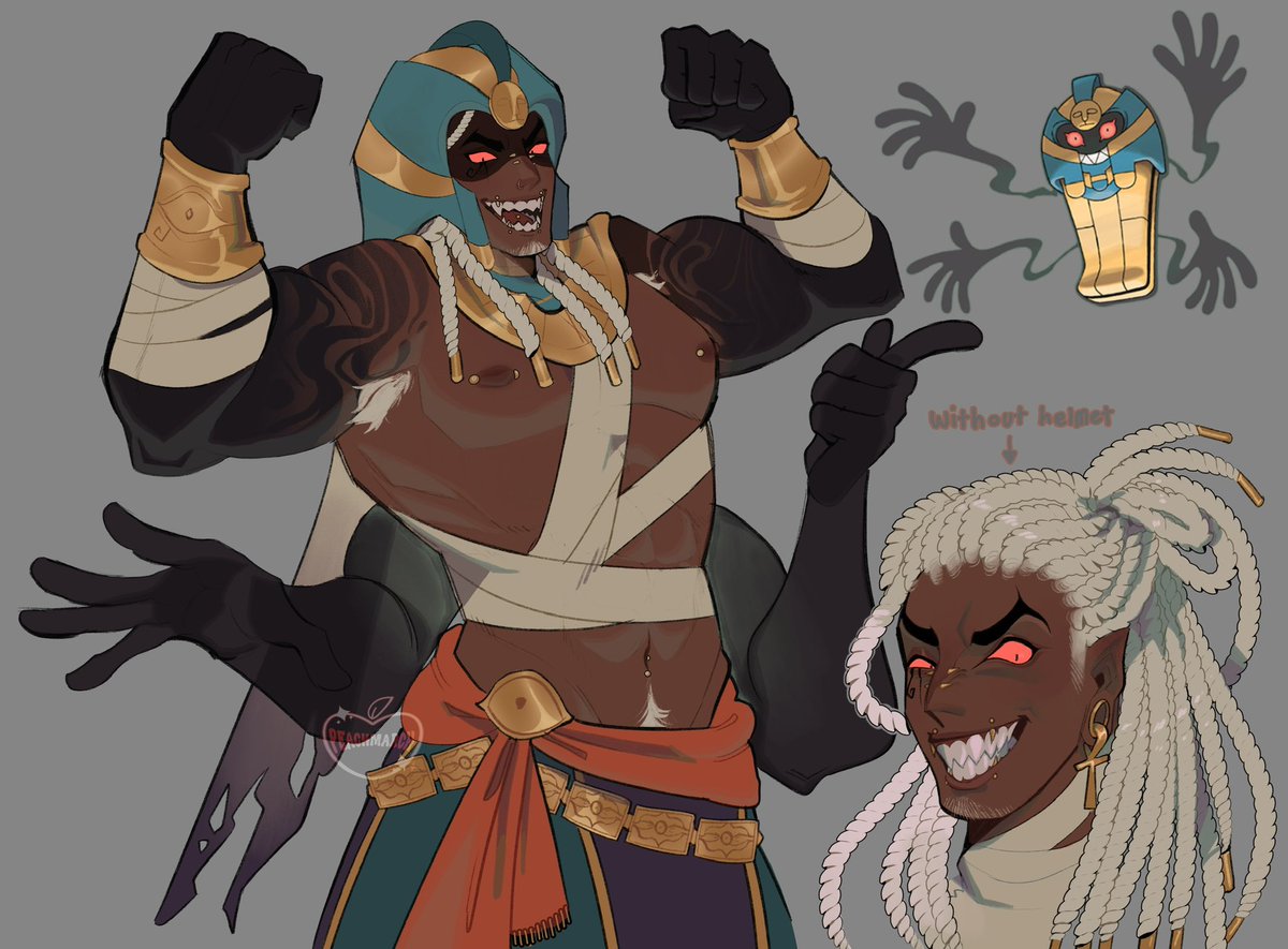 peachmarch3's tweet image. cofagrigus gijinka 🙂‍↕️🙂‍↕️