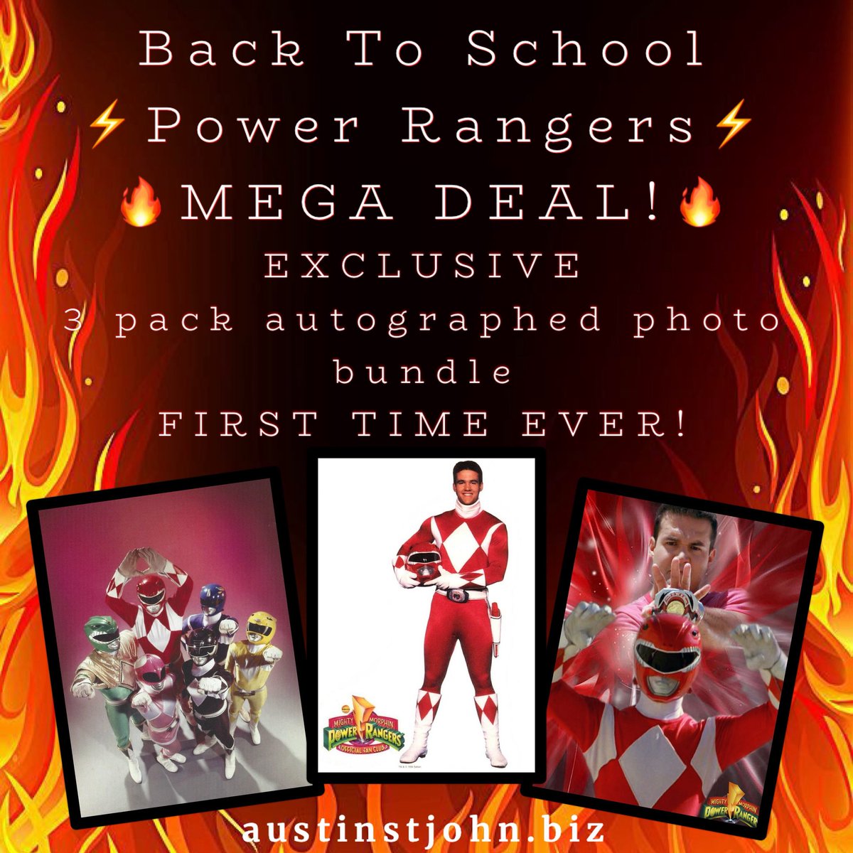 Calling all Power Rangers fans! Get ready to go back to school in LEGENDARY style with this **NEVER-BEFORE-OFFERED** triple threat bundle!! 

bit.ly/4fteKmq

 #RedRanger #MMPR