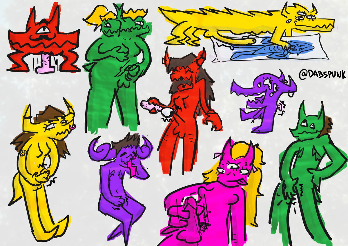 Bunch of freaky demons