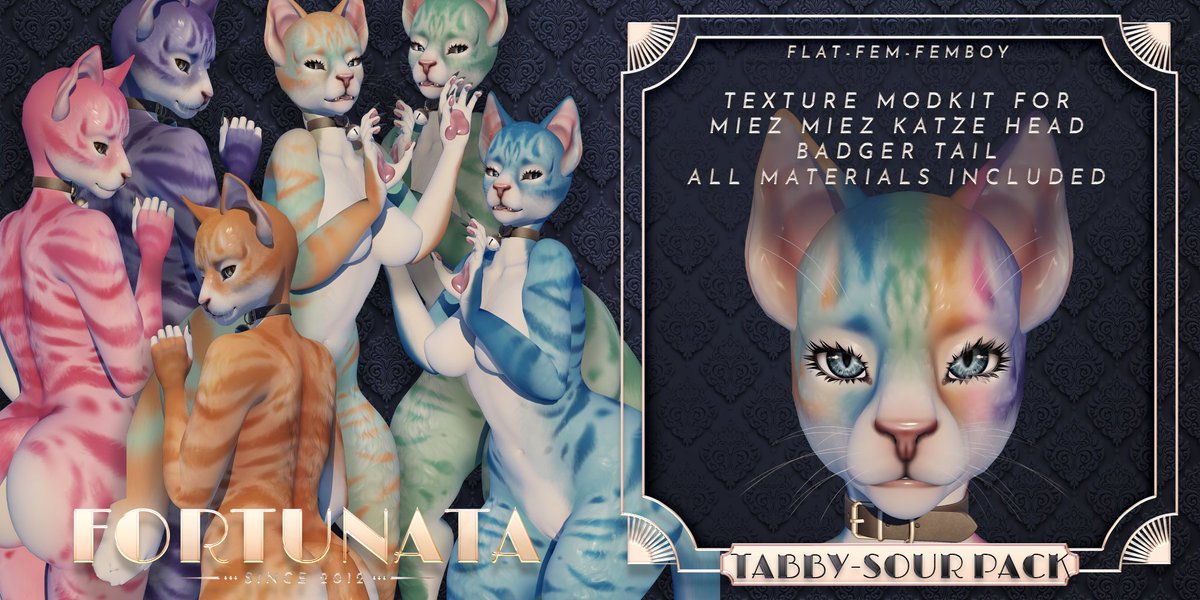 FortunataSL - Open for Commissions (@fortunatasl) on Twitter photo COMING SOON TO <a href="/Abnormal_Event/">Abnormality: SEEYA IN AUGUST!</a> !
Miez Katze Tabbies 😻
There will be an add-on for more heads and a male skin come halftime! COMING SOON TO <a href="/Abnormal_Event/">Abnormality: SEEYA IN AUGUST!</a> !
Miez Katze Tabbies 😻
There will be an add-on for more heads and a male skin come halftime!
