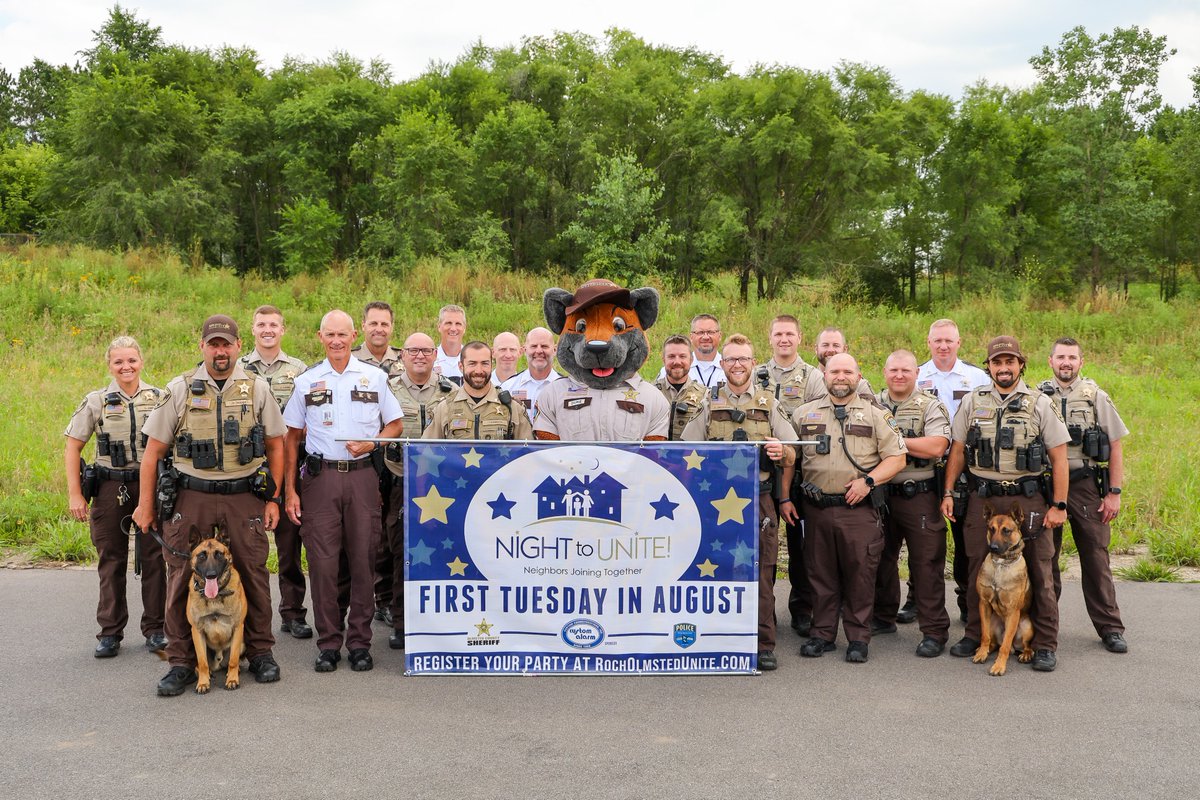 We are ready for #NightToUnite 2025! If you registered your party with us, we will be stopping by to visit! We hope everyone has a fun and safe evening. We'll see you soon!

#Community
#ServeAndProtect
#OlmstedCounty