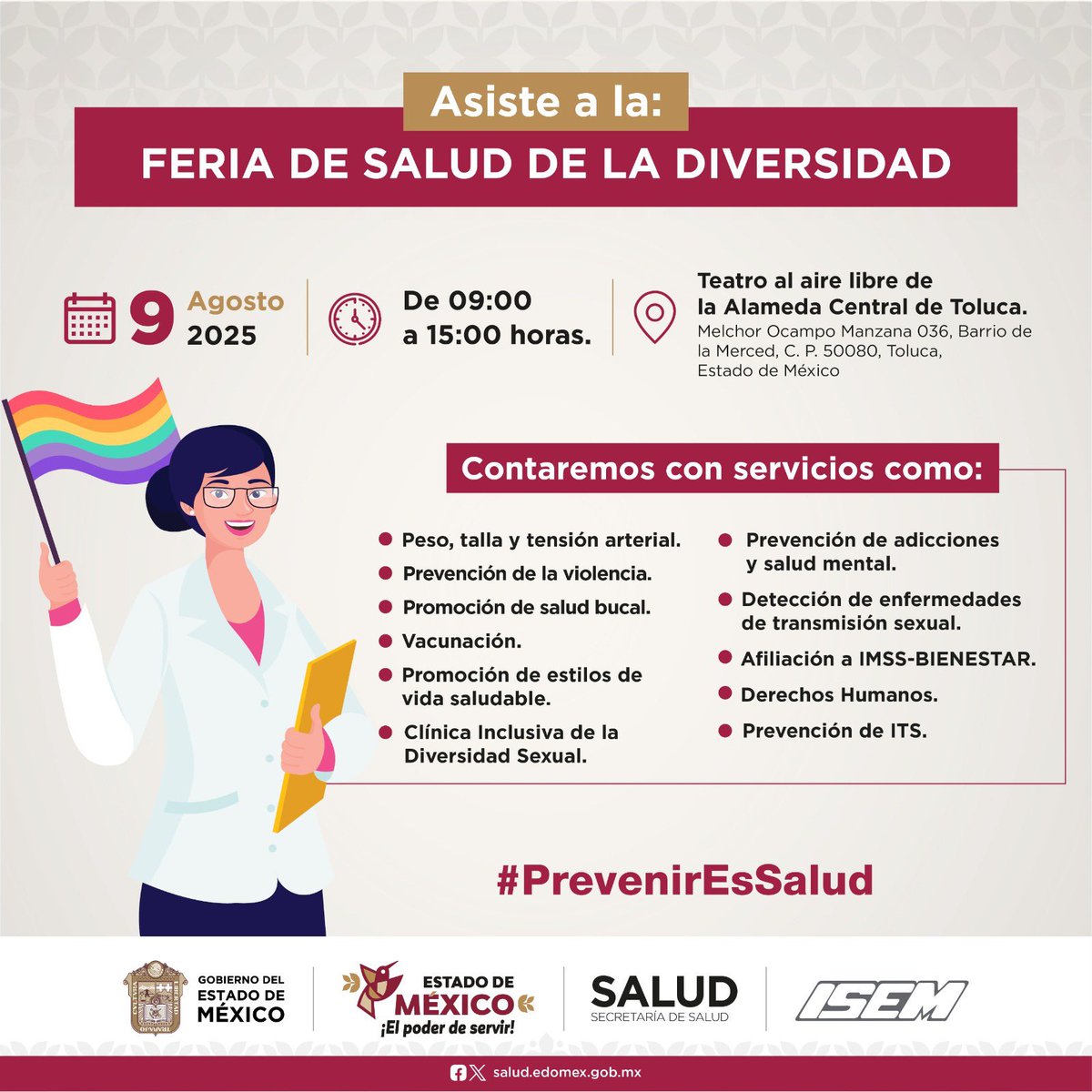 El evento se llevará a cabo el 9 de agosto, de 09:00 a 15:00 horas, en el Teatro al Aire Libre de la Alameda Central de Toluca
Dale click 📲 asisucede.com.mx/gem-invita-a-l…