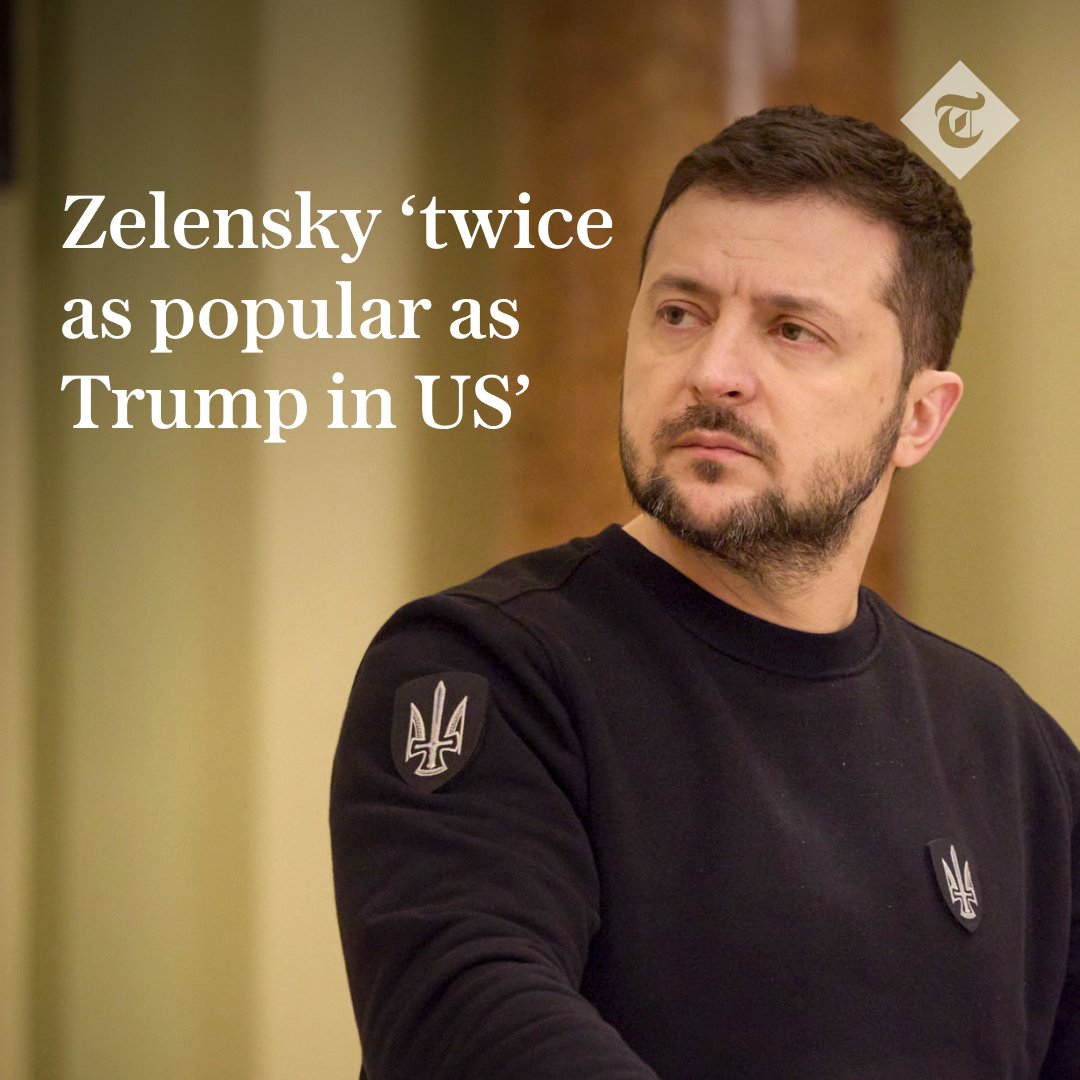 The Telegraph (@telegraph) on Twitter photo 🇺🇦 Volodymyr Zelensky is twice as popular in the United States as Donald Trump, according to a recent poll
Find out more 👇
telegraph.co.uk/us/politics/20… 🇺🇦 Volodymyr Zelensky is twice as popular in the United States as Donald Trump, according to a recent poll
Find out more 👇
telegraph.co.uk/us/politics/20…