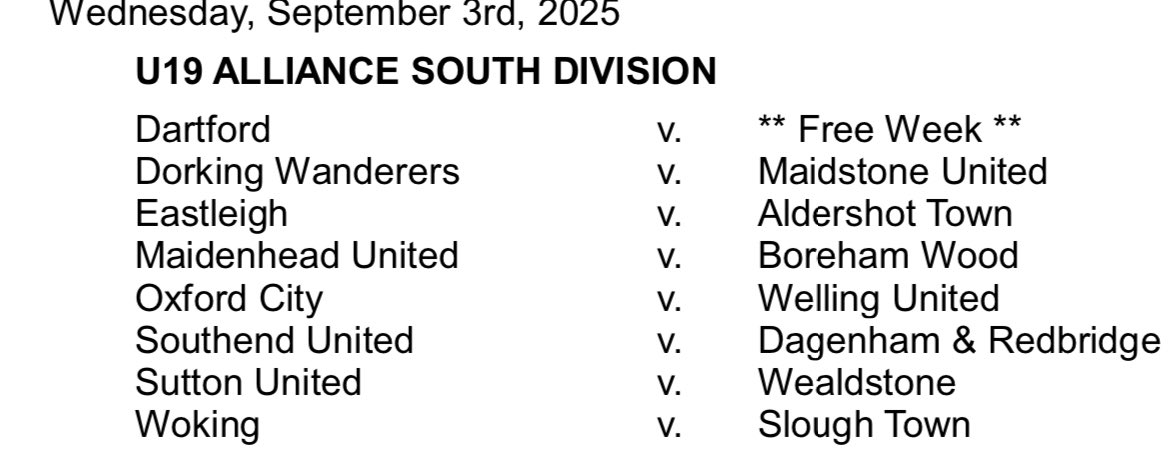 Fixtures are out..

Round 1️⃣

U19 National League