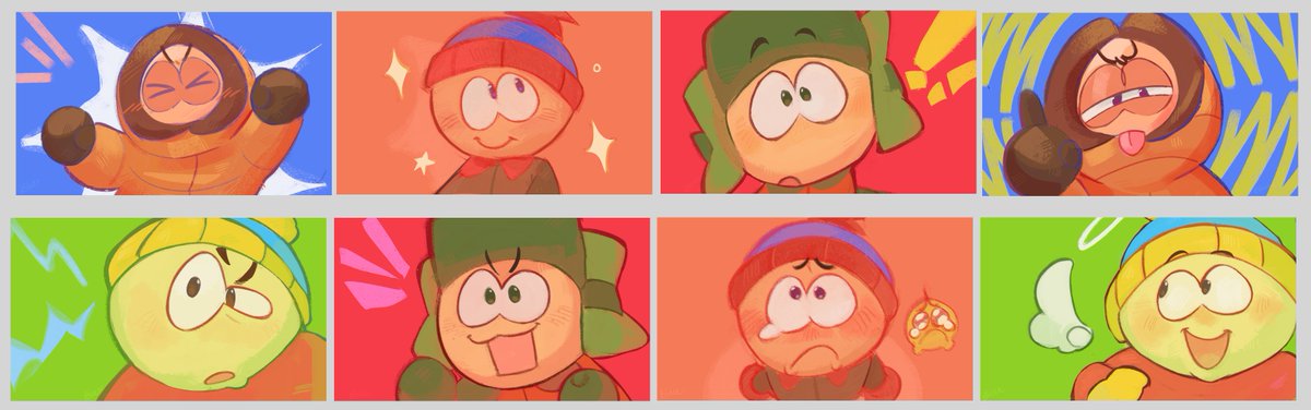 Color practice with main 4 
#sptwt #southpark