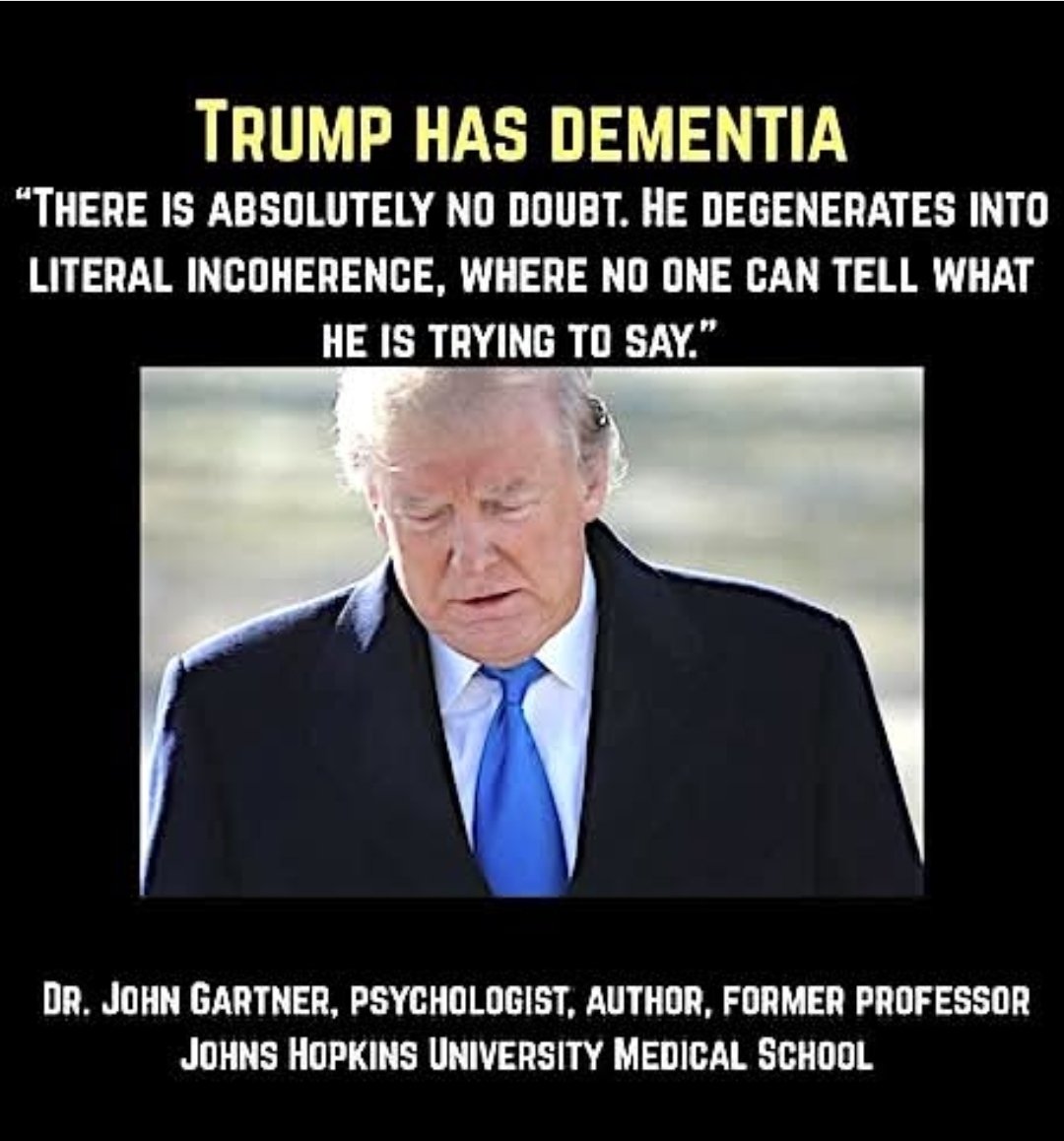 Dr. Mike 🌊💙🌊 (@frankmikedavis1) on Twitter photo <a href="/TheMaineWonk/">Maine</a> TRUMP's DEMENTIA‼️
😲He wrongly said that his uncle knew the Unabomber & his rant about windmills are “classic signs of Dementia,” says Dr. John Gartner, a psychologist who was an Ass't Professor of Psychiatry at Johns Hopkins Medical School for 28 years.
theguardian.com/us-news/2025/a… <a href="/TheMaineWonk/">Maine</a> TRUMP's DEMENTIA‼️
😲He wrongly said that his uncle knew the Unabomber & his rant about windmills are “classic signs of Dementia,” says Dr. John Gartner, a psychologist who was an Ass't Professor of Psychiatry at Johns Hopkins Medical School for 28 years.
theguardian.com/us-news/2025/a…