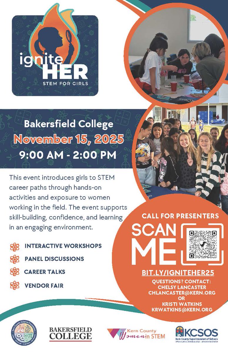 Michelle Roy (@miroyscience) on Twitter photo IgniterHer: STEM for Girls is looking for dynamic speakers & workshop leaders to inspire the next generation of innovators. Apply now & help spark a lifelong love of STEM! bit.ly/igniteher25 <a href="/KCSOS/">KCSOS</a> <a href="/Chelsy4STEAM/">Chelsy Lancaster</a> <a href="/teachsci8/">Holli Gonzalez</a> <a href="/KernScience/">Kern County Science Foundation</a> <a href="/4kyleatkin/">Kyle Atkin</a> IgniterHer: STEM for Girls is looking for dynamic speakers & workshop leaders to inspire the next generation of innovators. Apply now & help spark a lifelong love of STEM! bit.ly/igniteher25 <a href="/KCSOS/">KCSOS</a> <a href="/Chelsy4STEAM/">Chelsy Lancaster</a> <a href="/teachsci8/">Holli Gonzalez</a> <a href="/KernScience/">Kern County Science Foundation</a> <a href="/4kyleatkin/">Kyle Atkin</a>