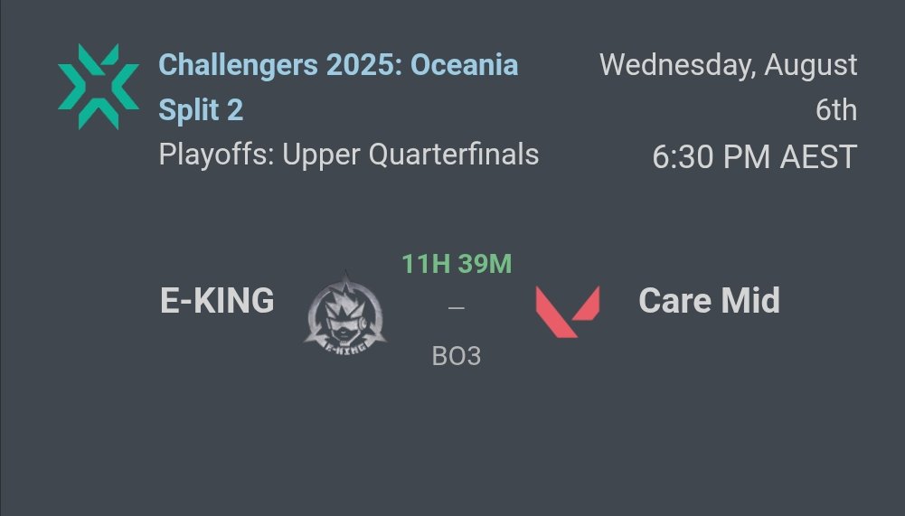 VCL Oceania Split 2: Playoffs
twitch.tv/tjbruce17594

6:30 AEST - vs Care Mid 

Production: <a href="/tjbruce17594/">TJ Bruce | tjbruce17594</a>
Casters: <a href="/MerlinJPC/">Merlin</a> &amp; <a href="/kmannamk/">Kmannamk</a>
OBS: <a href="/picklope/">picklope</a> &amp; <a href="/rqm_noah/">Noah</a>