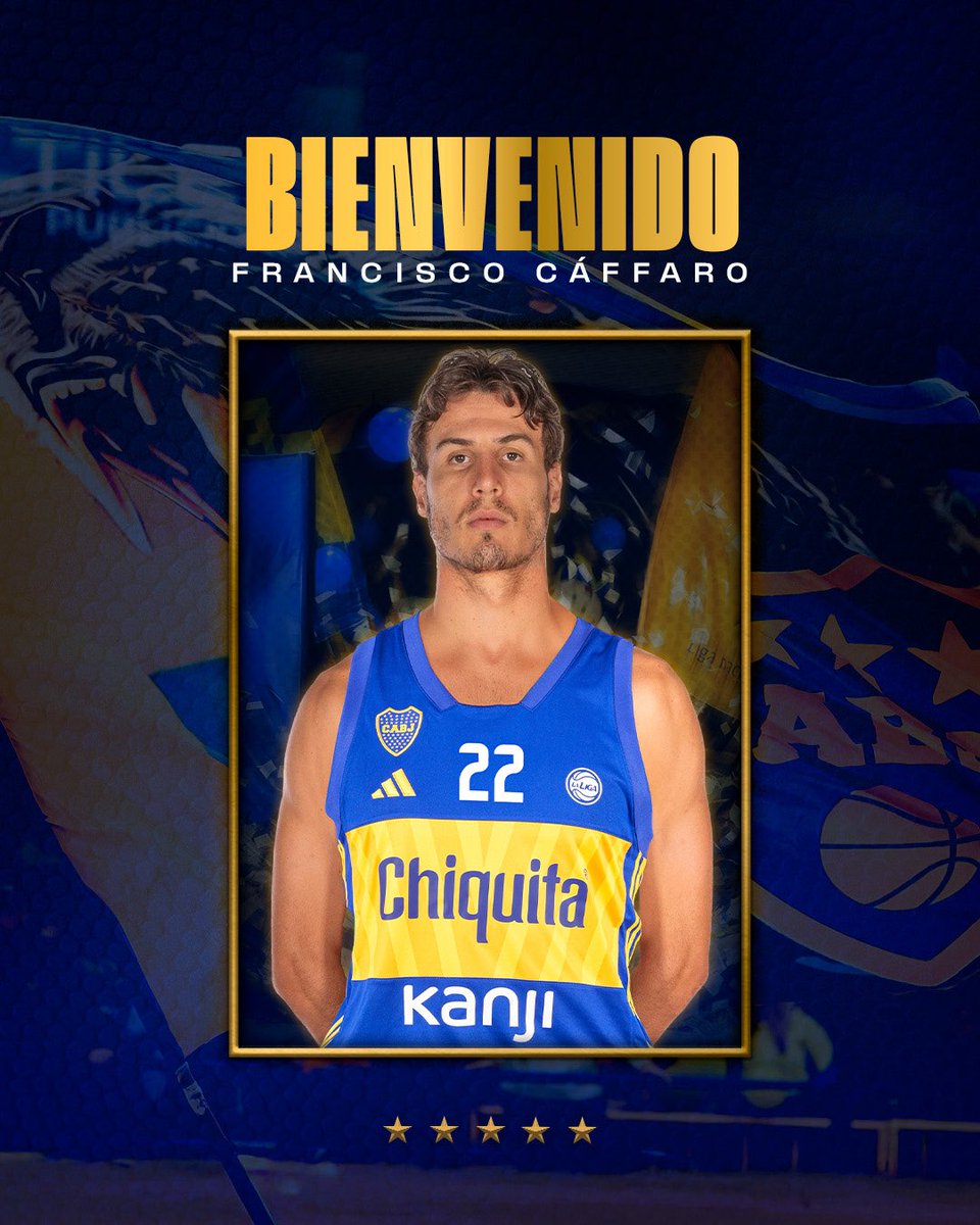 Boca Básquet (@basquetbocajrs) on Twitter photo ¡Bienvenido, Fran! 💪
<a href="/fcaffaro123/">Francisco Cáffaro.</a> es la nueva ficha xeneize para la temporada 2025/2026.
#DaleBoca 🔵🟡🔵 ¡Bienvenido, Fran! 💪
<a href="/fcaffaro123/">Francisco Cáffaro.</a> es la nueva ficha xeneize para la temporada 2025/2026.
#DaleBoca 🔵🟡🔵