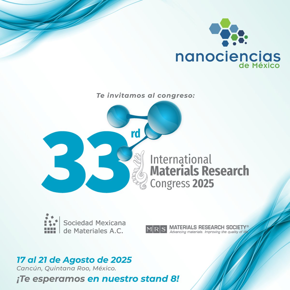 🔬 ¡#Nanociencias de México estará presente en el #IMRC2025! 

📍 Cancún Center, Cancún, Qroo.
📅 17 a 21 de agosto 

¡Estaremos presentes con #ISASA y #ThermoFisherScientific!

Tendremos:
Demostraciones en vivo
Charlas especializadas
Asesoría directa con expertos

¡Te esperamos!