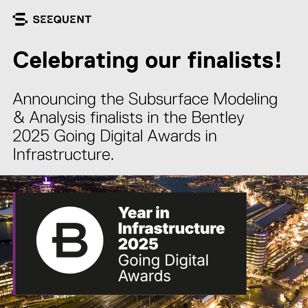 Seequent (@seequentglobal) on Twitter photo 📣 Finalists for Bentley's 2025 Going Digital Awards in Infrastructure – Subsurface Modeling & Analysis:
Flux Energy (TĂĽrkiye), Fervo Energy (USA), Anglo American (Brazil).
Innovation shaping the future!
đź”— Read more: bit.ly/4oFpfYb
#YII2025 #SubsurfaceModelling 📣 Finalists for Bentley's 2025 Going Digital Awards in Infrastructure – Subsurface Modeling & Analysis:
Flux Energy (TĂĽrkiye), Fervo Energy (USA), Anglo American (Brazil).
Innovation shaping the future!
đź”— Read more: bit.ly/4oFpfYb
#YII2025 #SubsurfaceModelling