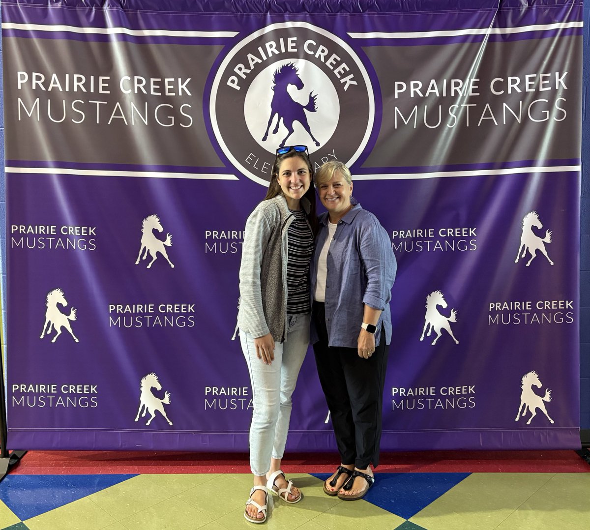 Excited to welcome our new staff to the Mustang Family! <a href="/PCESMustangs/">Prairie Creek Elementary</a>