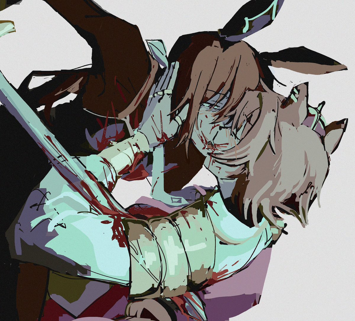 it's tomato ketchup. they're rehearsing. trust me