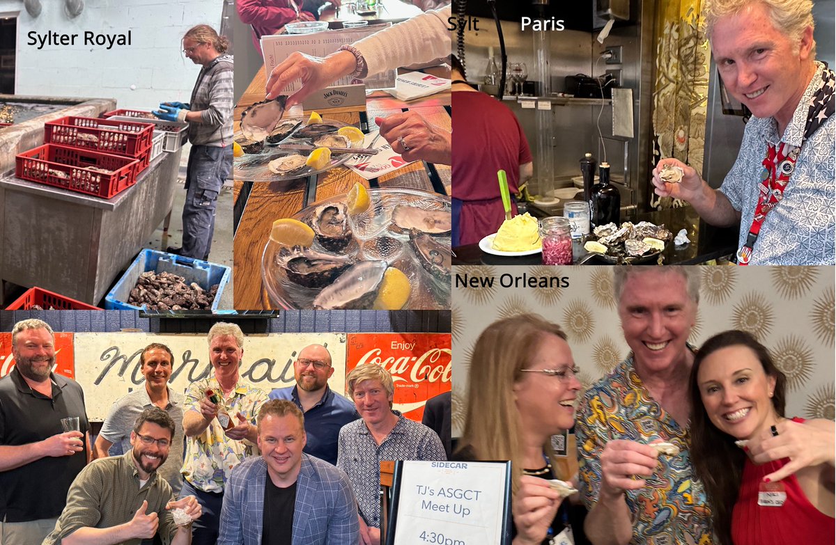 Happy 𝗡𝗮𝘁𝗶𝗼𝗻𝗮𝗹 𝗢𝘆𝘀𝘁𝗲𝗿 𝗗𝗮𝘆! Hopefully you are enjoying life on the Half Shell today in some form. 
Sharing International #Oyster photos, from Sylt, Paris and New Orleans (during #ASGCT2025).