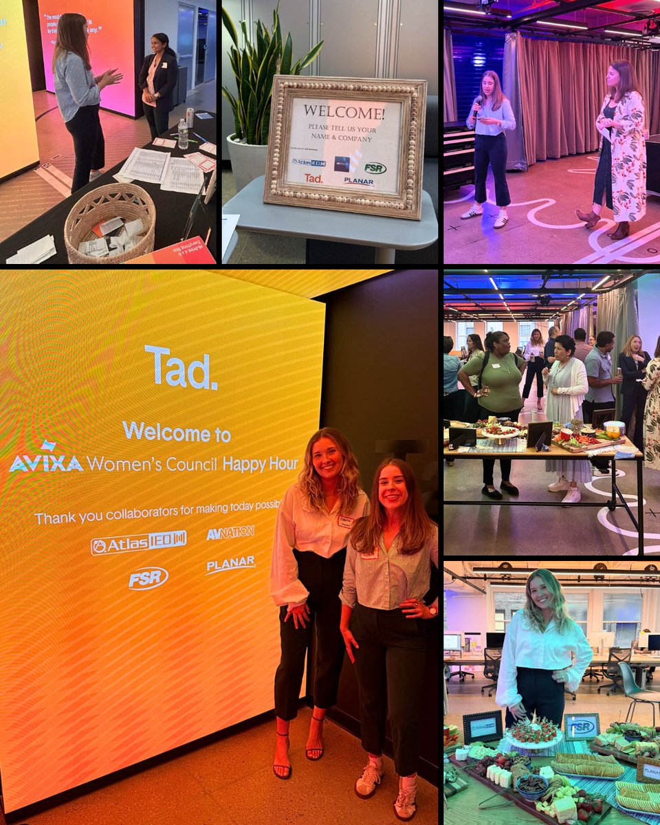 We’re proud of our Account Manager, Haley Tuohy, for co-hosting an amazing AVIXA Women’s Council Happy Hour at TAD NYC! A powerful night of community, connection, and support. #WomenInAV #AVTweeps