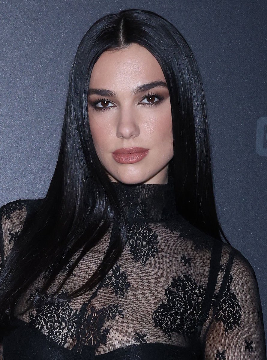 thinking about dua lipa’s insane face card